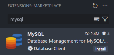 MySQL extension